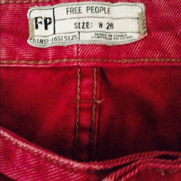 Free People destroyed crop denim - Picture 2 of 3